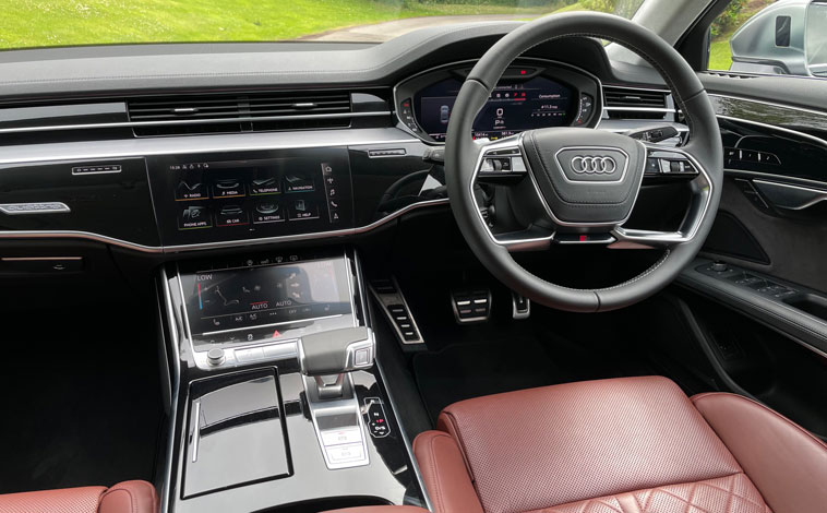 Audi S8 interior