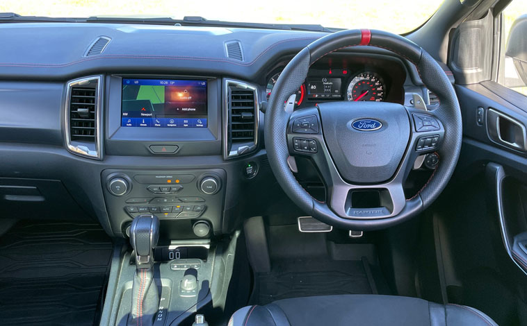 Ford Ranger Raptor SE interior