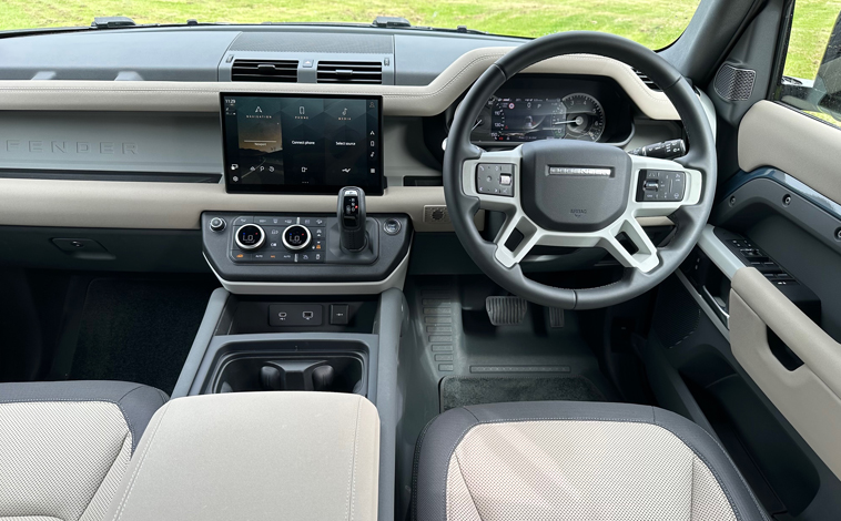 Defender 110 P400e interior