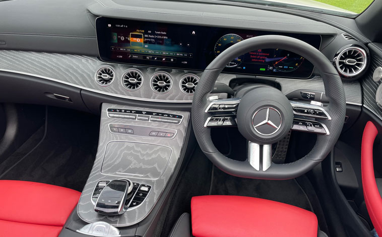 Mercedes E-Class Cabriolet cockpit