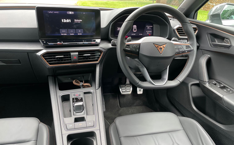 CUPRA Leon interior