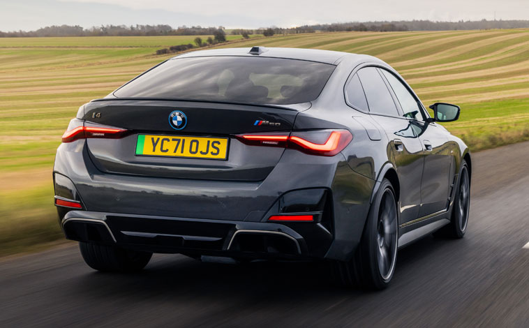 BMW i4 M50 rear