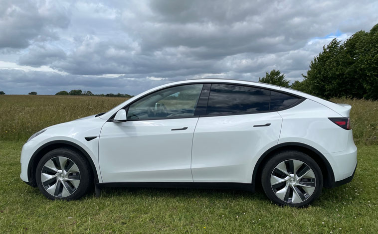 Tesla Model Y side