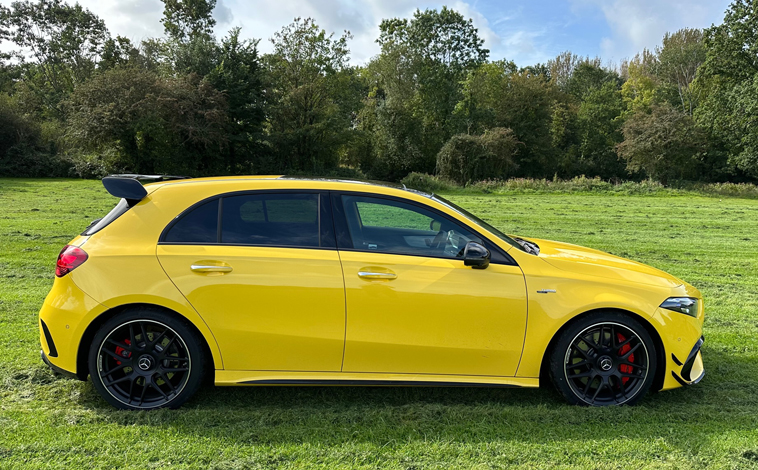 Mercedes-AMG A 45 S side